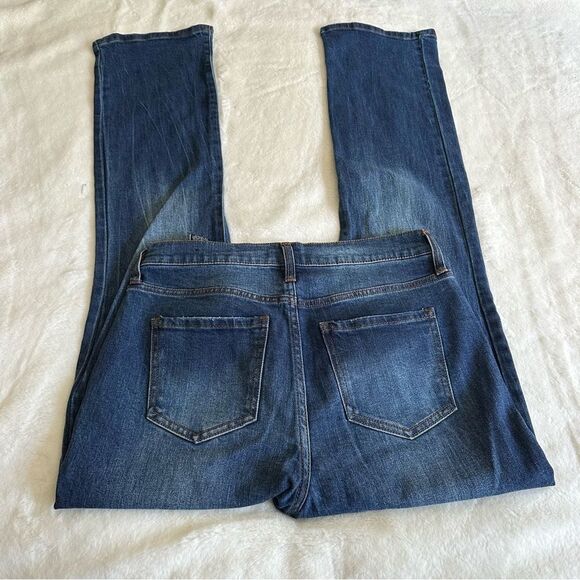 Fashion Nova Bootcut Darkwash High Rise Jeans Women's Size 7/28 - Picture 5 of 7